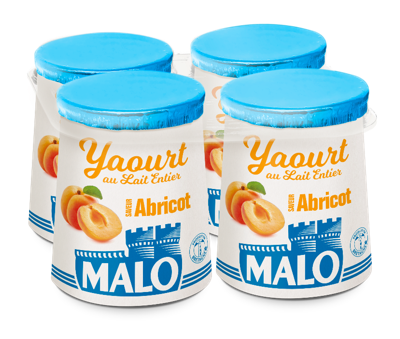 Malo Les Yaourts yaourt saveur abricot au lait frais