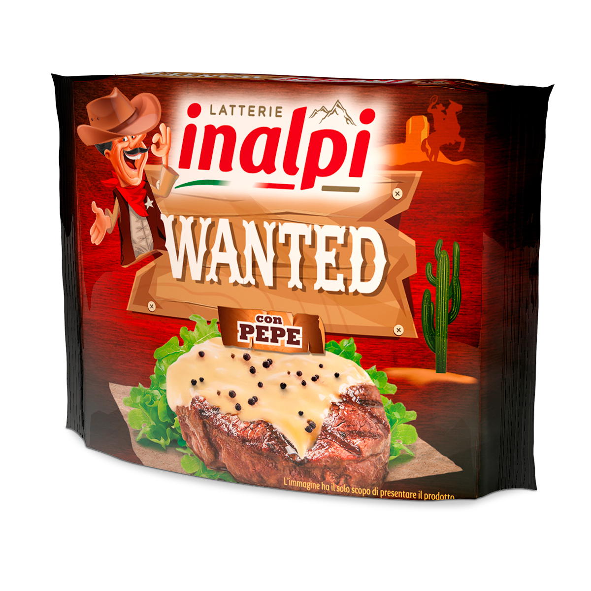 Inalpi Fettine Wanted poivre tranches fromage fondu 150g