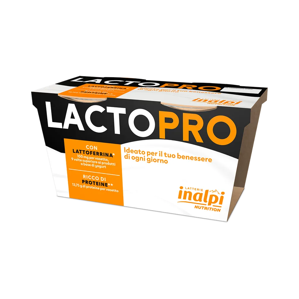Inalpi LactoPro Protein+ lait fermenté lactoferrine 2x125g