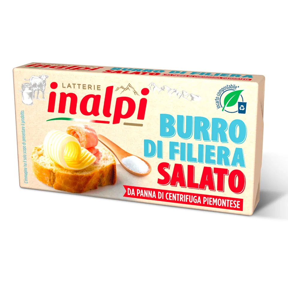 Inalpi Burro di Filiera beurre salé 125g sel marin
