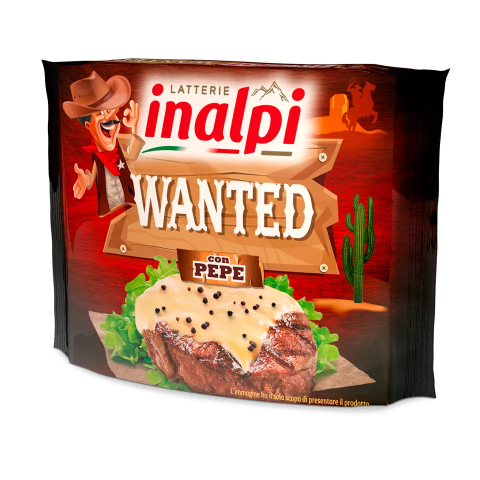 Inalpi Fettine Wanted poivre tranches fromage fondu 150g