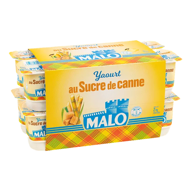 Malo Les Yaourts yaourt sucre de canne au lait frais