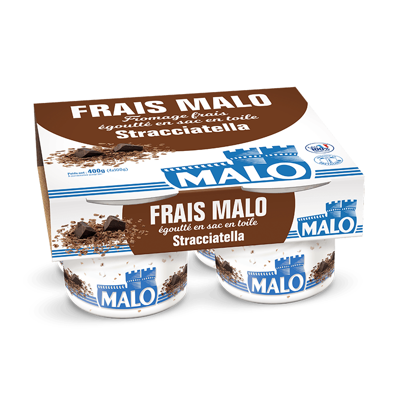 Malo Les Fromages frais Stracciatella fromage frais crémeux