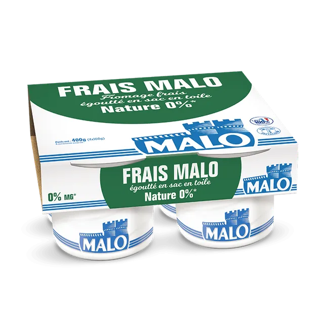Malo Les Fromages frais fromage 0% nature pot 500 g
