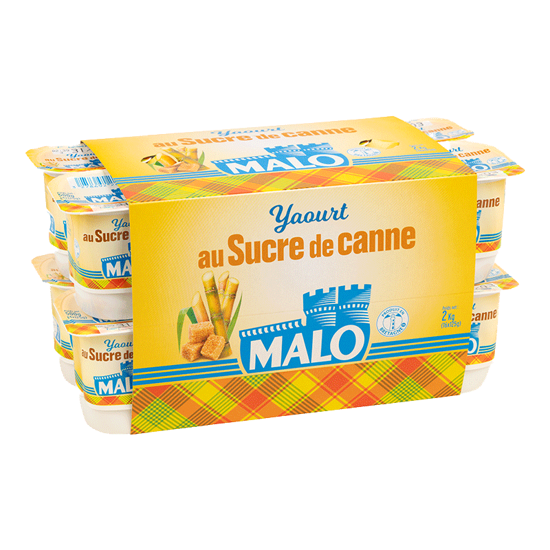 Malo Les Yaourts yaourt sucre de canne au lait frais