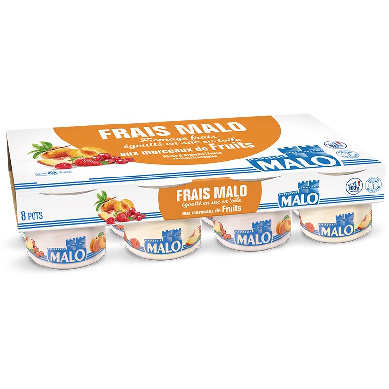 Malo Fromages frais aux fruits lait frais