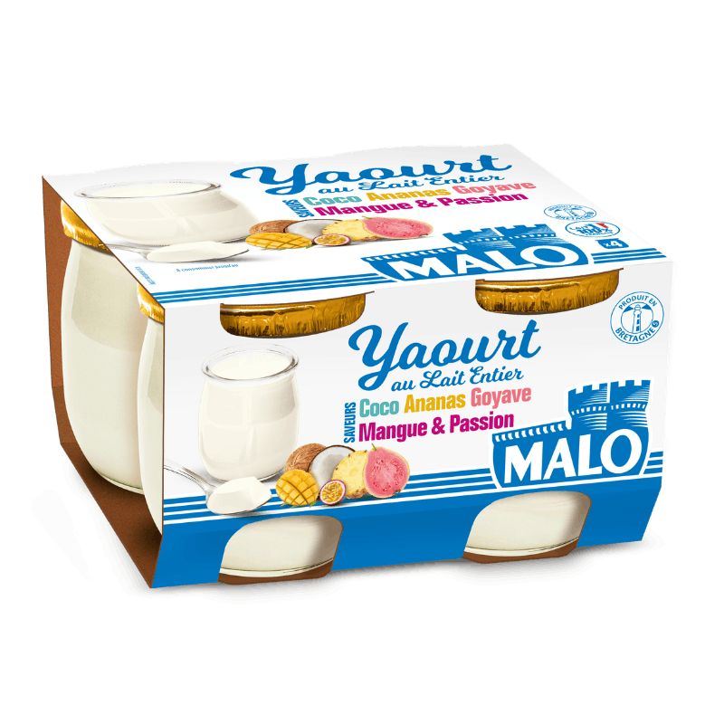 Malo Les Yaourts yaourt fruits exotiques aromatisé frais