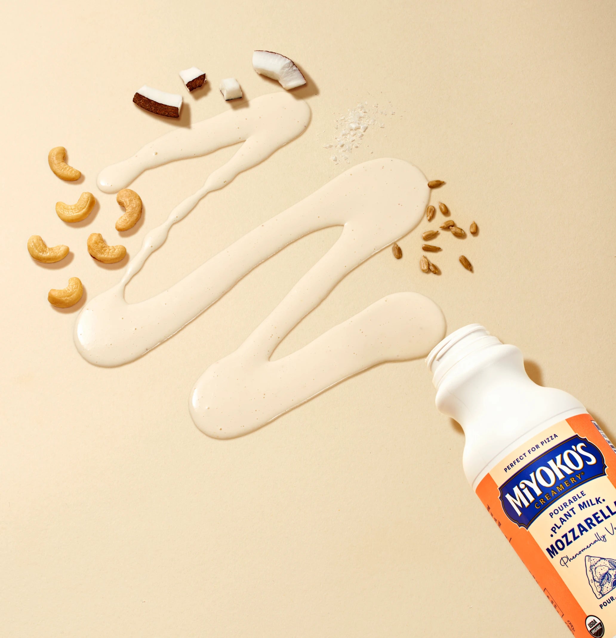 Miyoko's Creamery Mozzarella Liquide Cajou Spécial Pizza