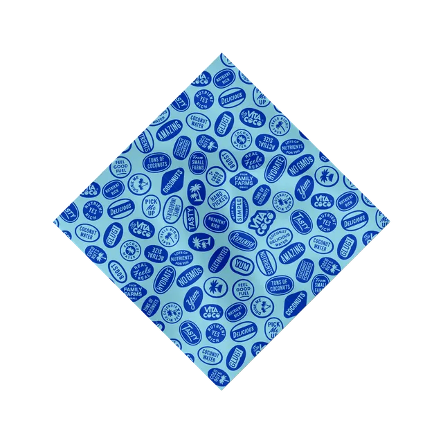 Vita Coco Merch bandana coton imprimé Taille unique