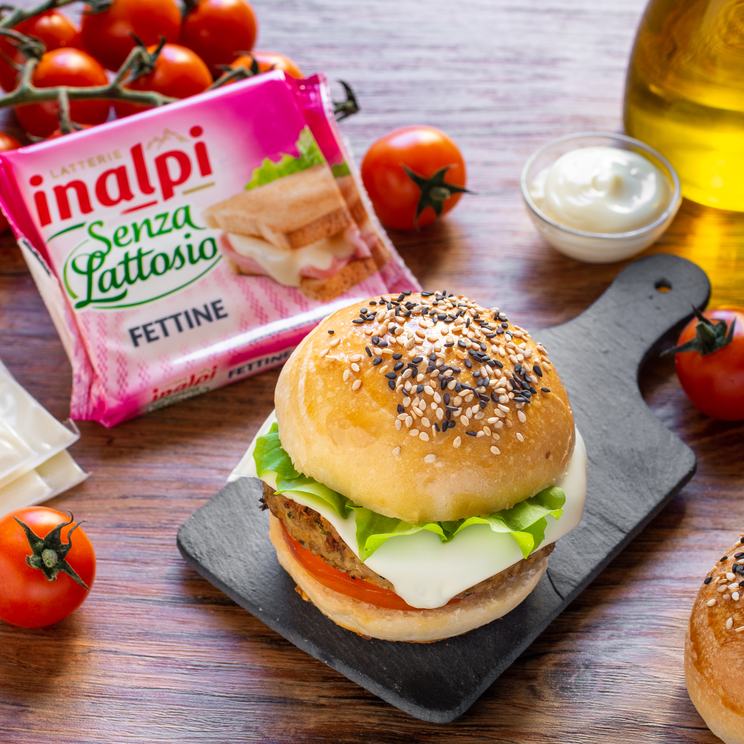 Inalpi Fettine tranches fromage fondu 150 g sans lactose
