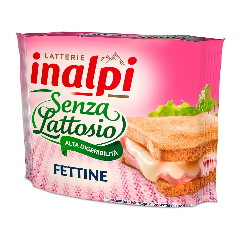 Inalpi Fettine tranches fromage fondu 150 g sans lactose