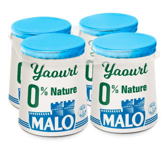 Malo Les Yaourts 0% nature yaourt allégé sans matière grasse