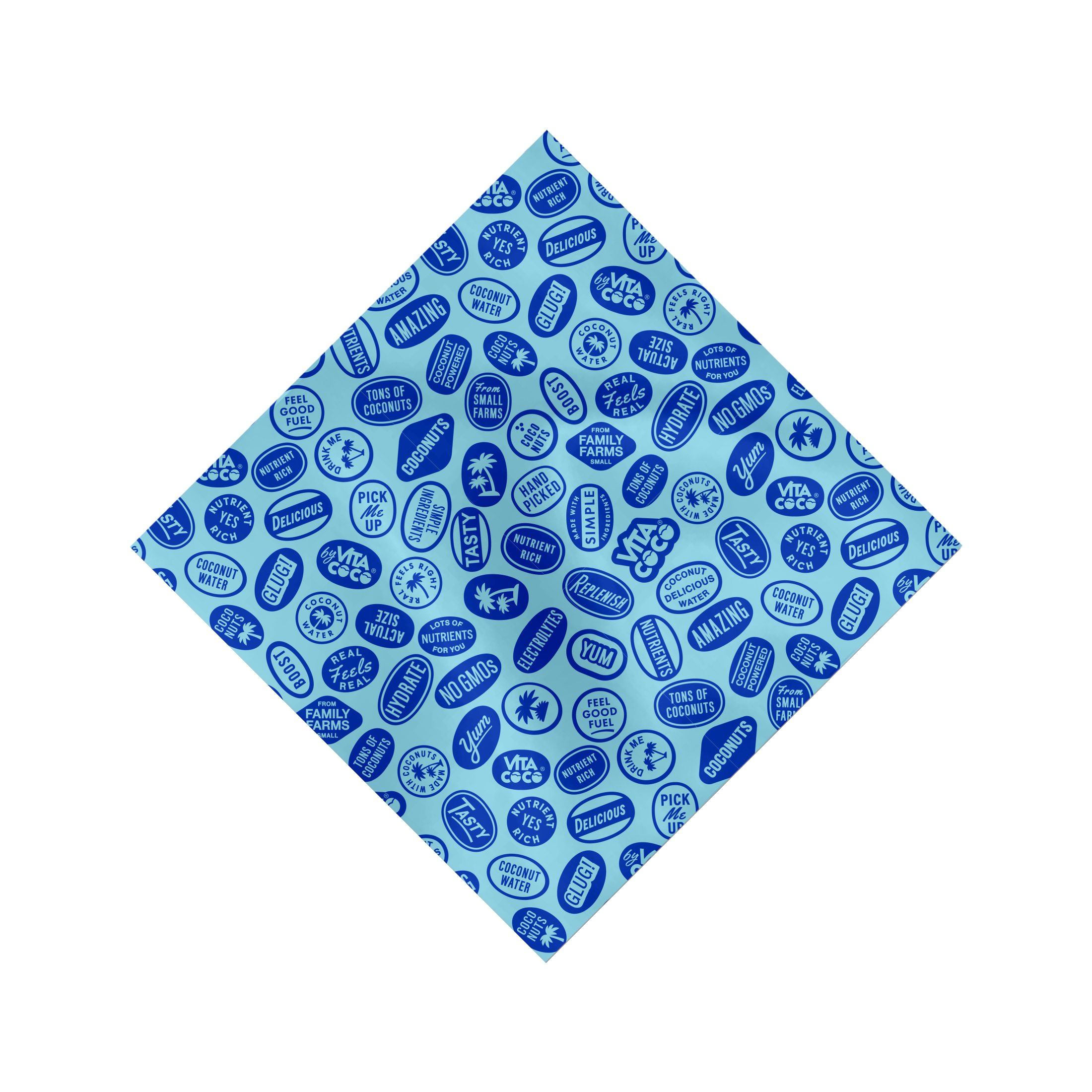 Vita Coco Merch bandana coton imprimé Taille unique