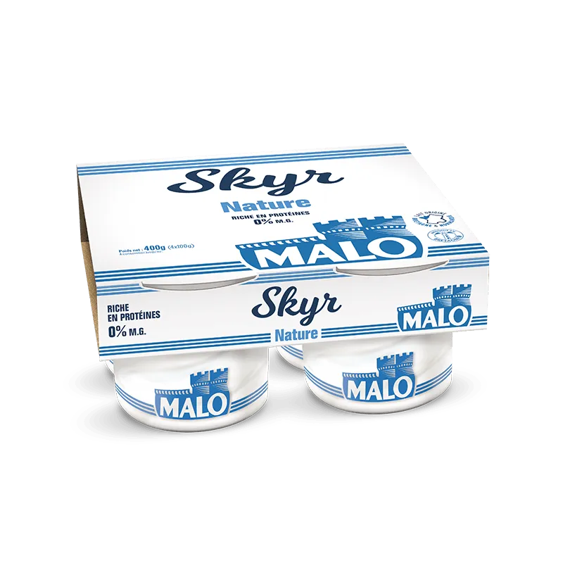 Malo Les Skyrs Skyr 0% Nature Protéiné Sans Gras