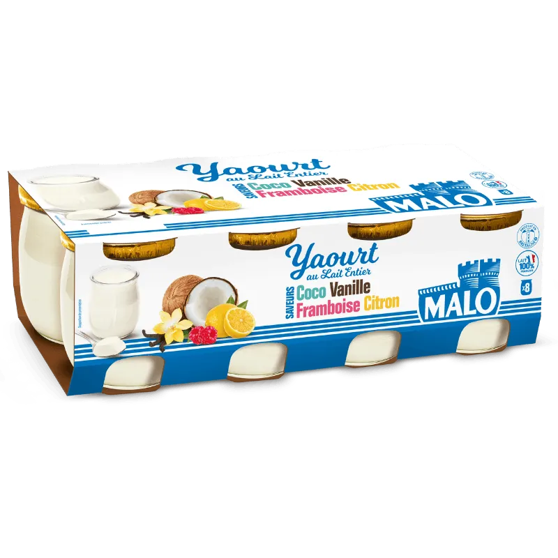 Malo Les Yaourts panaché yaourt lait entier