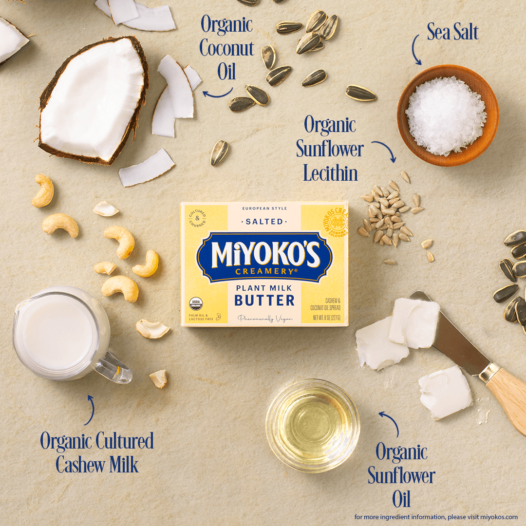 Miyoko's Creamery Euro Butter Beurre Végétal Cajou Salé