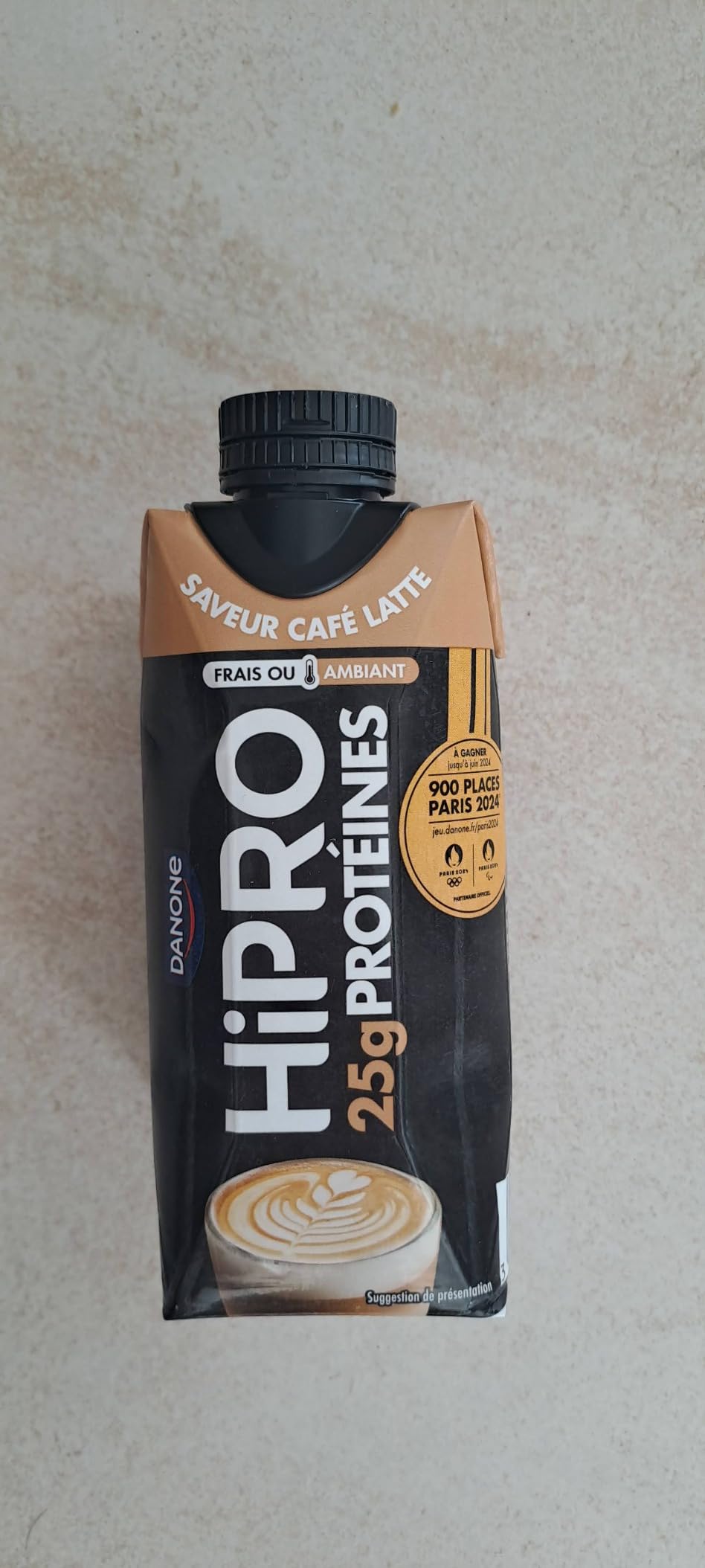 Hipro Boisson Protéinée Café Latte 8 x 330ml Sans Lactose