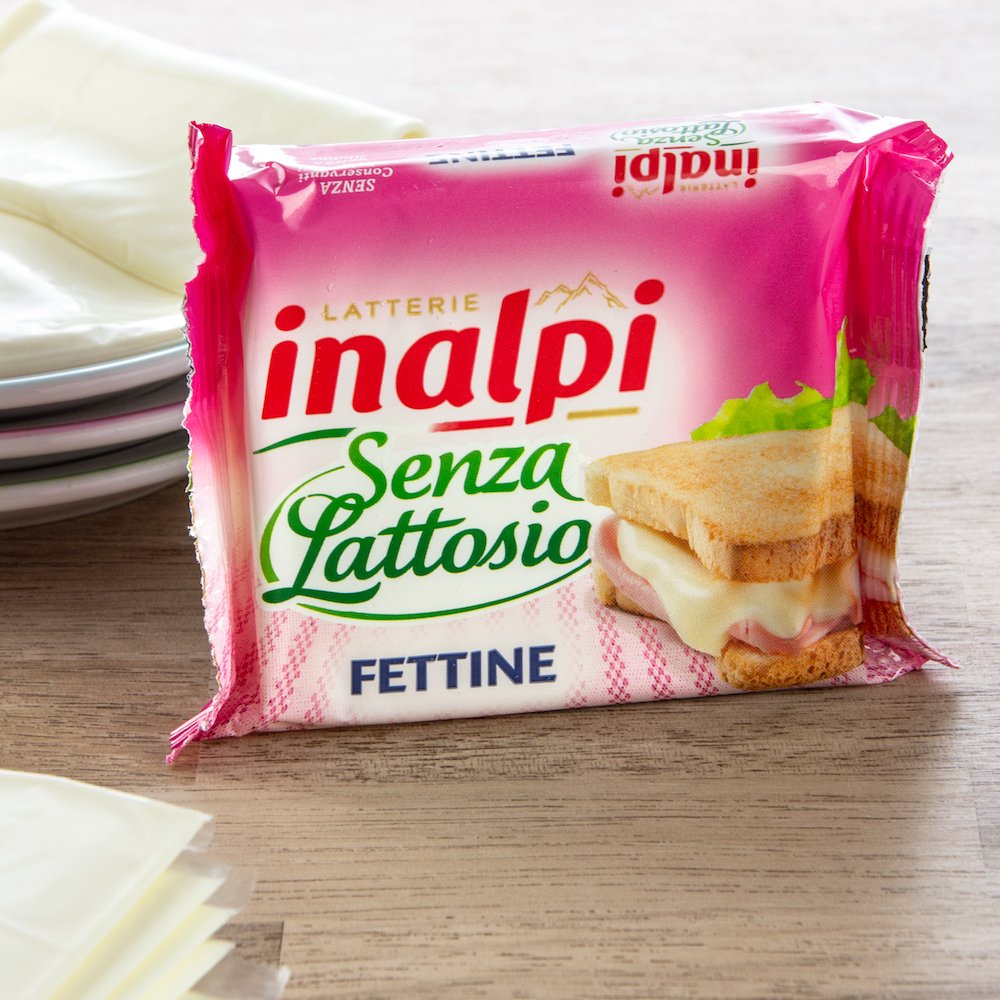 Inalpi Fettine tranches fromage fondu 150 g sans lactose