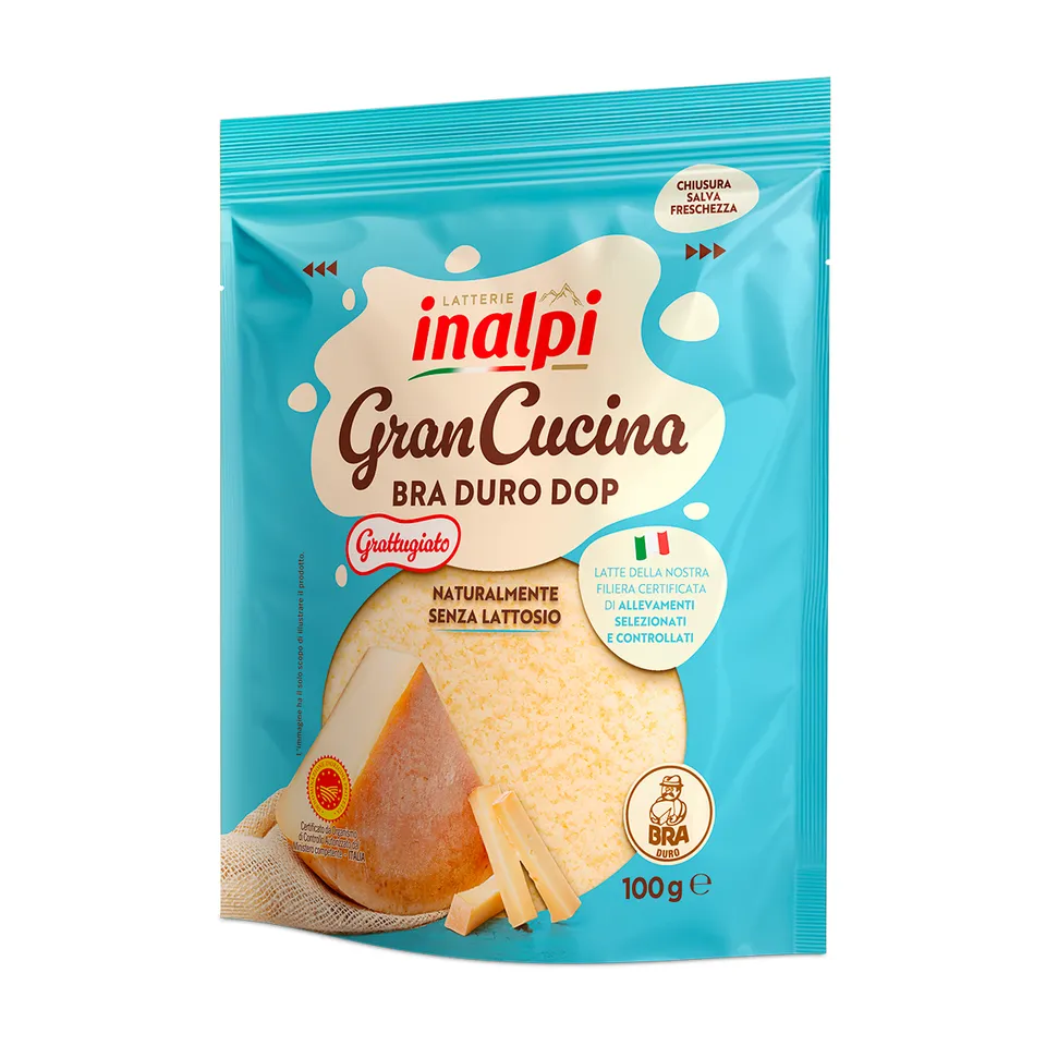 Inalpi Bra Duro DOP fromage râpé 100g sans lactose