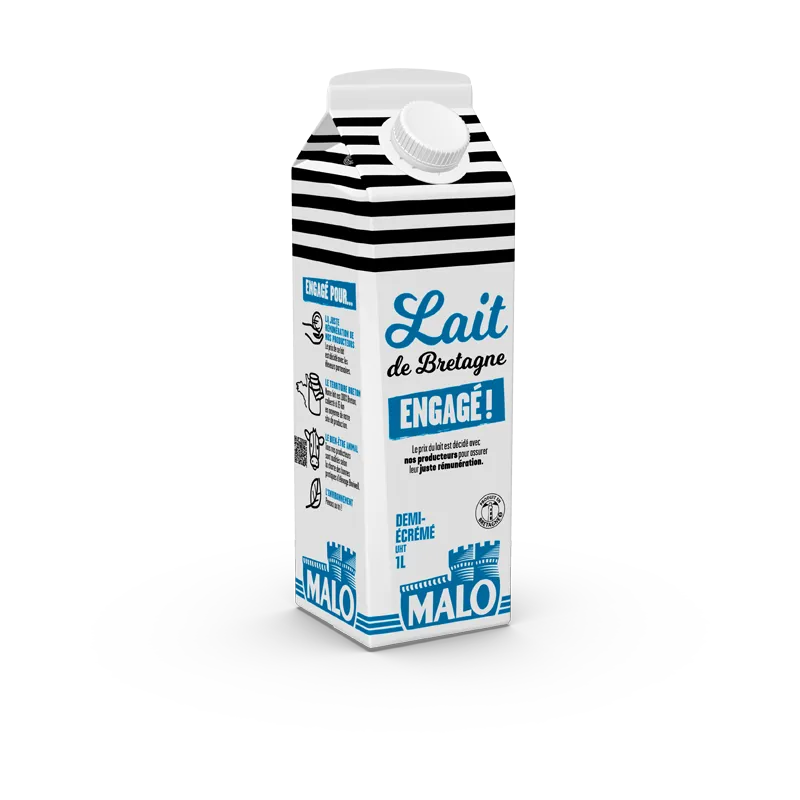 Malo Le Lait Engagé lait demi-écrémé frais
