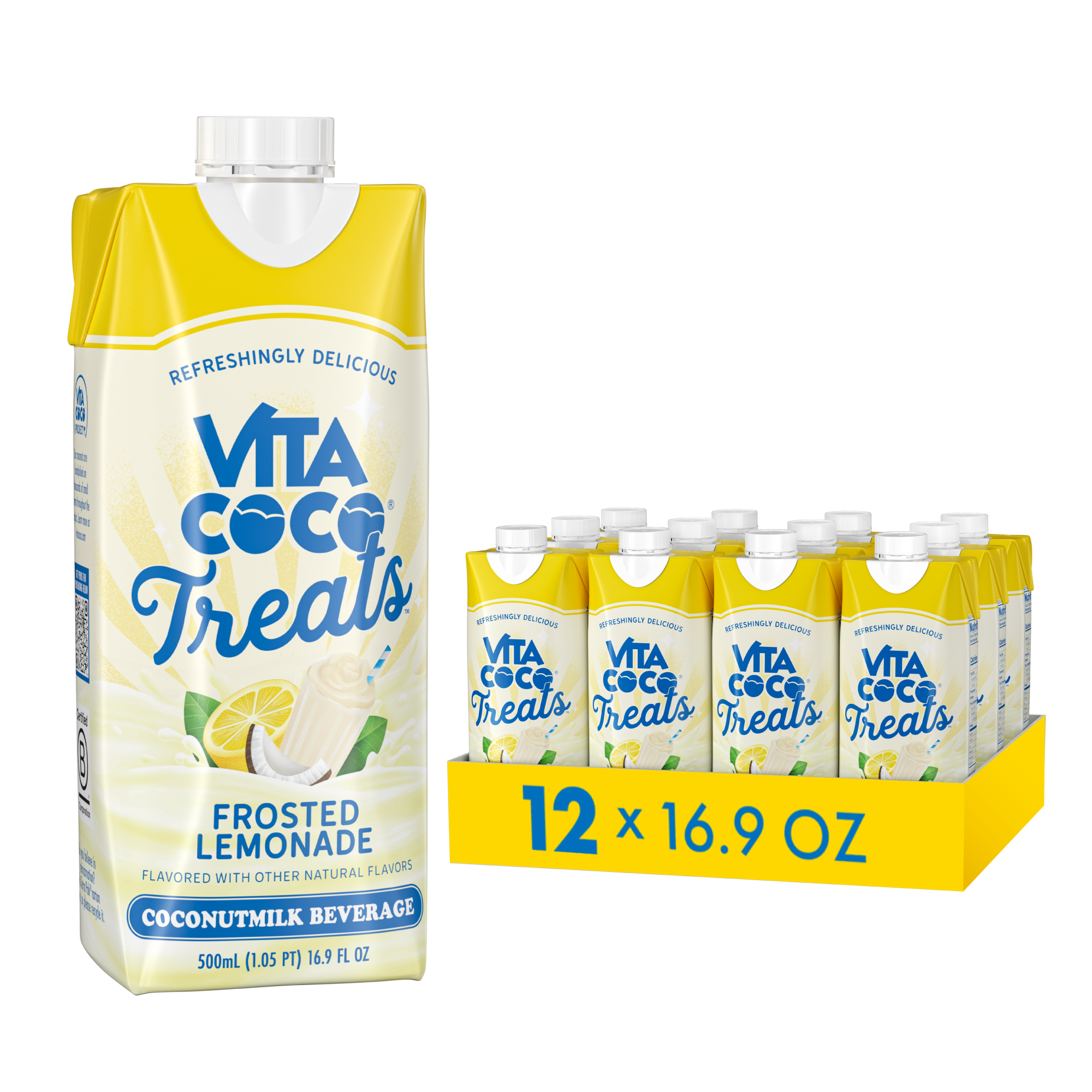 Vita Coco Treats boisson fruitée Fraise-Crème 16.9oz 12pk