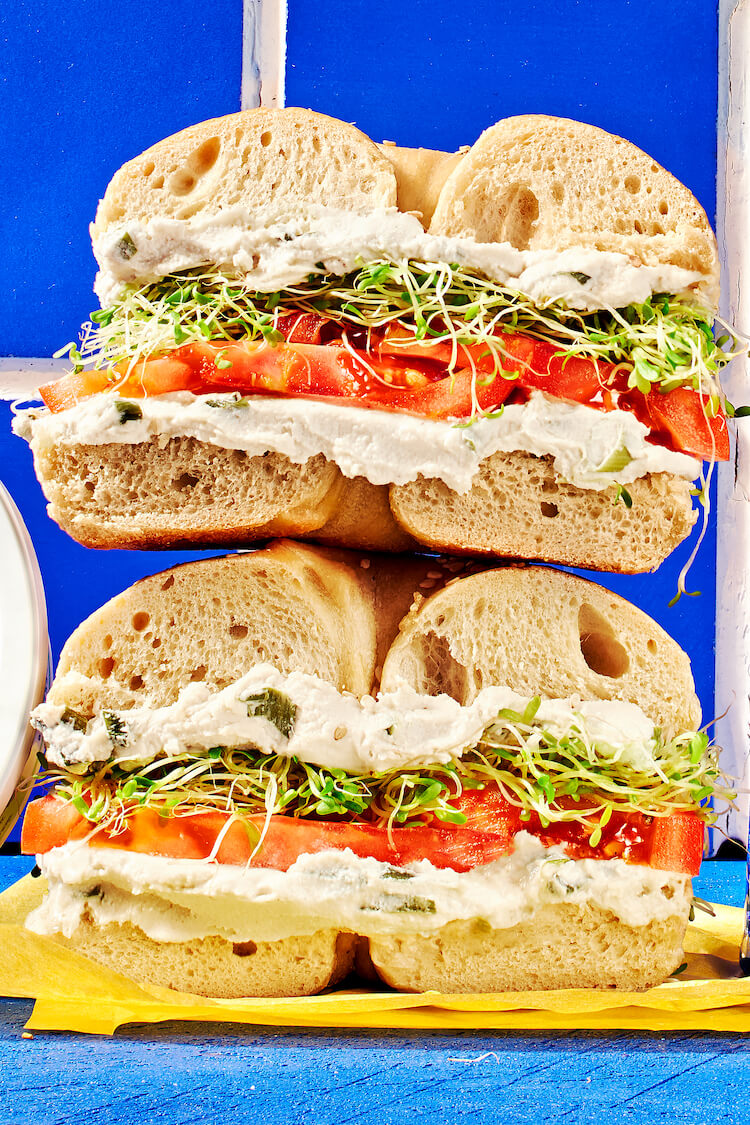 Miyoko's Plant Milk Cream Cheese ciboule cajou vegan