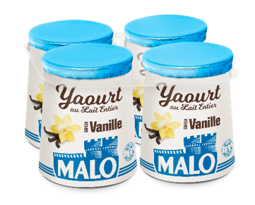 Malo Les Yaourts yaourt lait entier saveur vanille