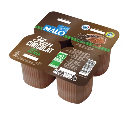 Malo Les Bio flan chocolat bio