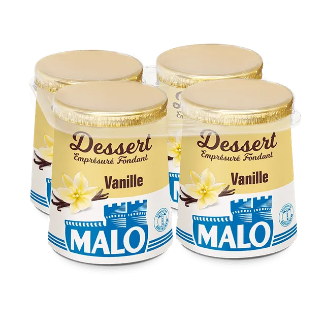 Malo Les Desserts fondant vanille dessert emprésuré
