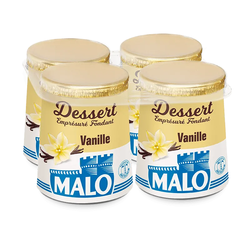 Malo Les Desserts fondant vanille dessert emprésuré