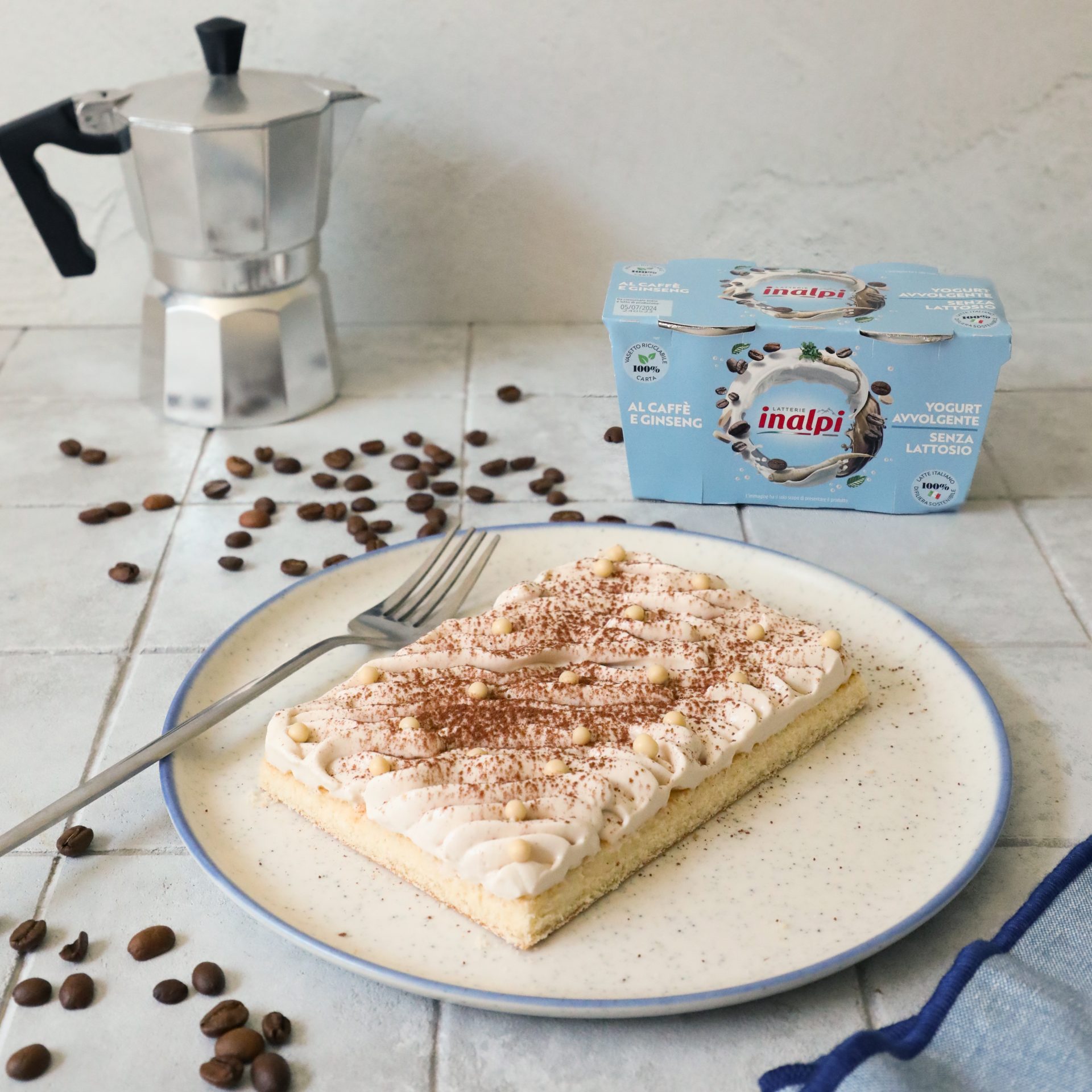 Inalpi Yogurt Yaourt Entier Café Ginseng 2x125g Sans Lactose