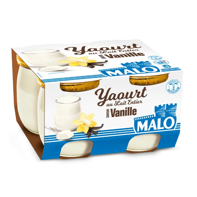 Malo Les Yaourts Yaourt Vanille Lait de Bretagne