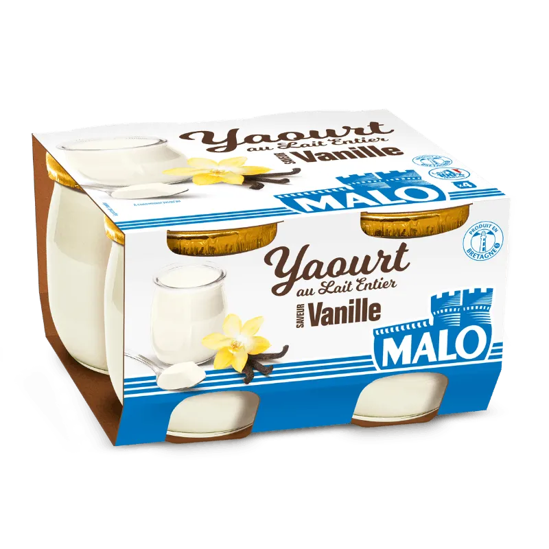 Malo Les Yaourts Yaourt Vanille Lait de Bretagne