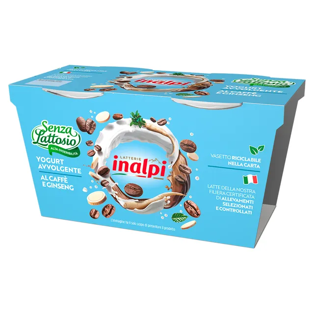 Inalpi Yogurt Yaourt Entier Café Ginseng 2x125g Sans Lactose