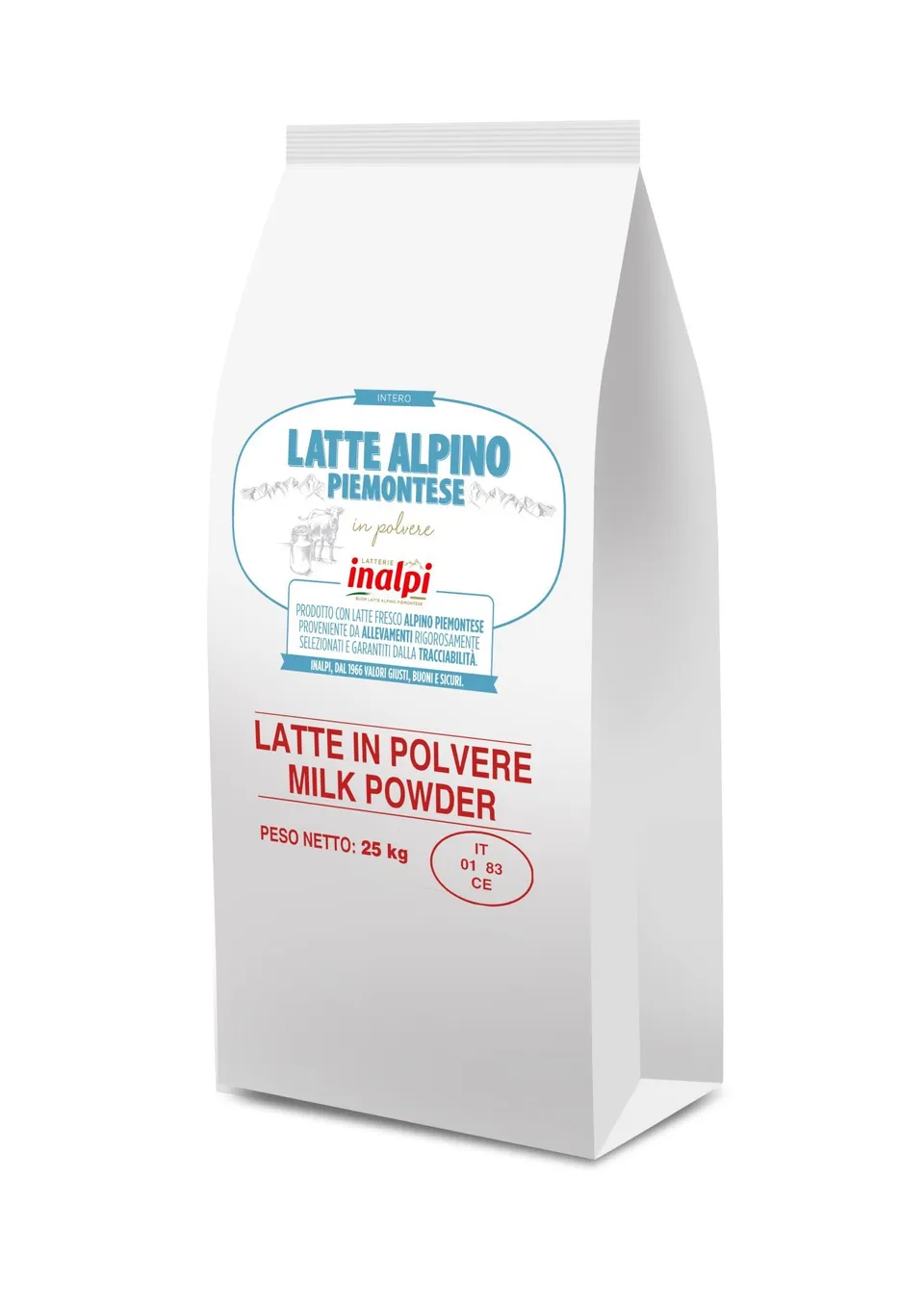 Inalpi Lait en poudre entier 25kg pro pâtisserie glace