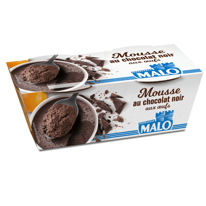Malo Les Desserts Mousse Chocolat Noir aux Œufs