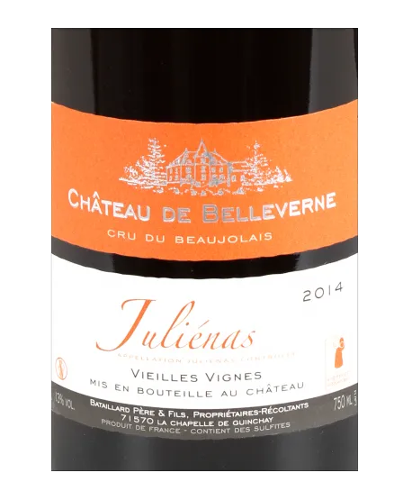 Château de Belleverne Juliénas vin rouge 2023 75 cl