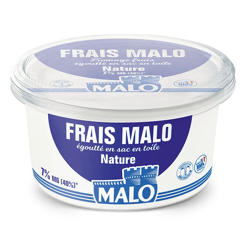 Malo Les Fromages Frais Nature 7% 500g format familial