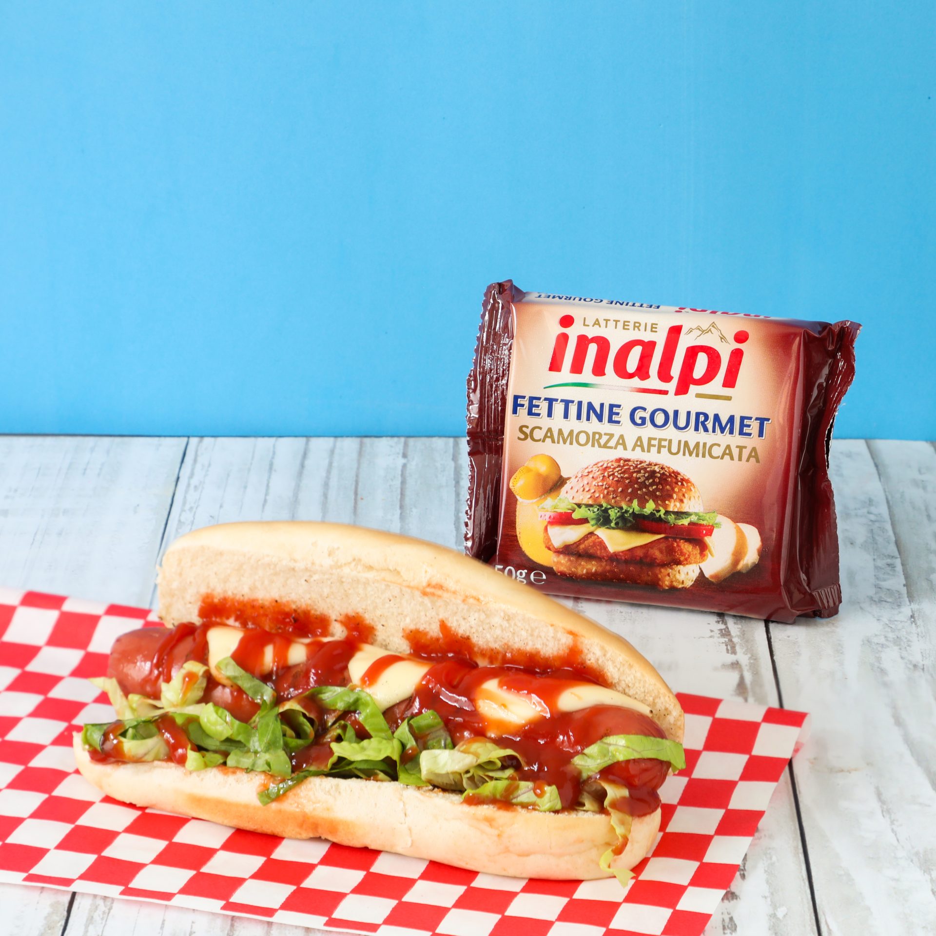 Inalpi Fettine Gourmet Scamorza tranches fromage fondu 150g