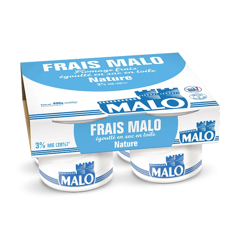 Malo Fromages frais nature 3% fromage frais cuisine