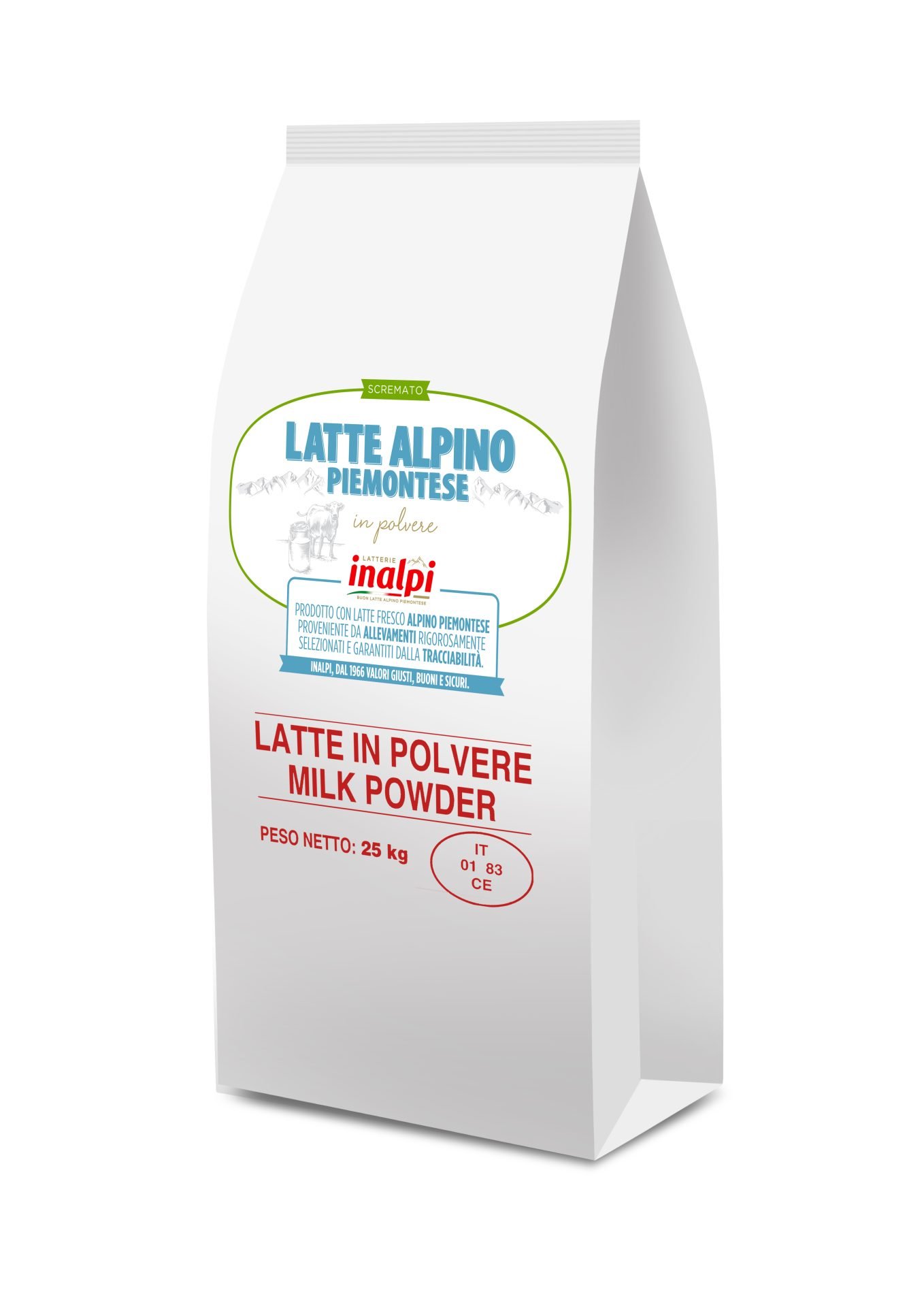 Inalpi Lait écrémé en poudre 25 kg pâtisserie