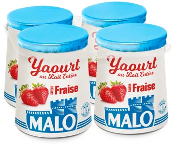 Malo Les Yaourts Yaourt Fraise à Conserver au Frais