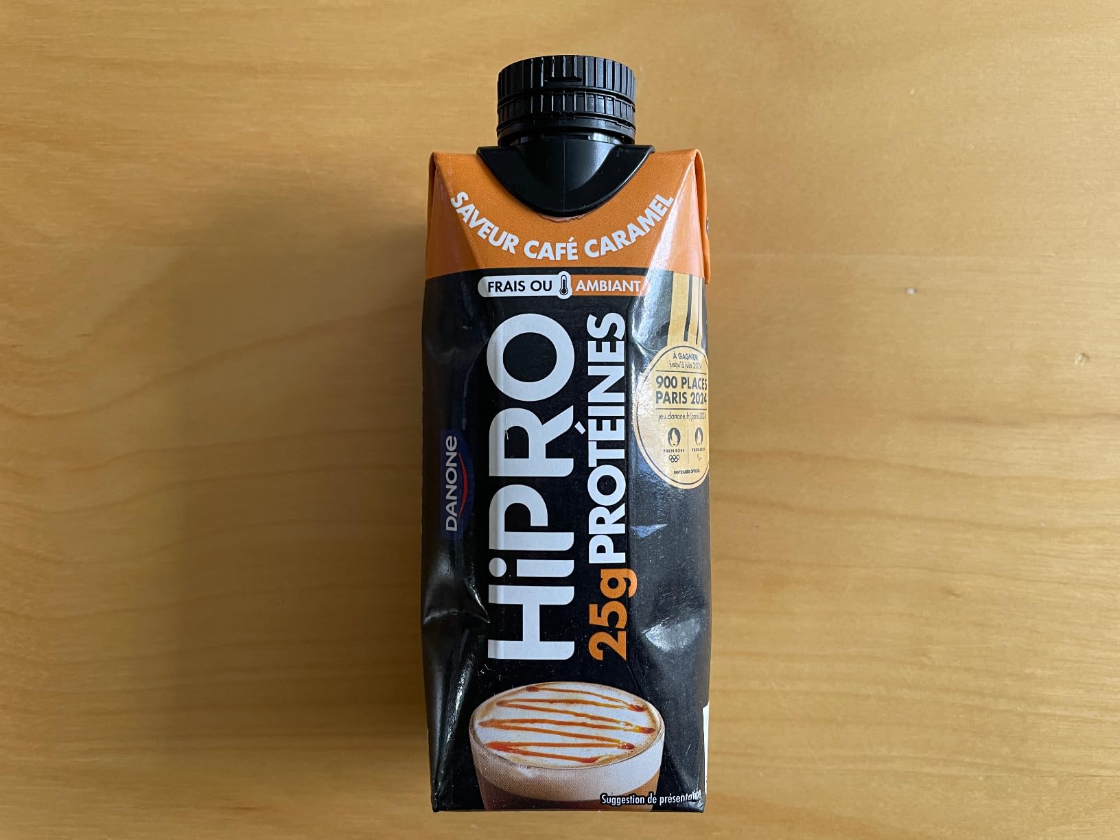 Hipro Boisson protéinée caramel café 330ml lot 8x330ml sans lactose