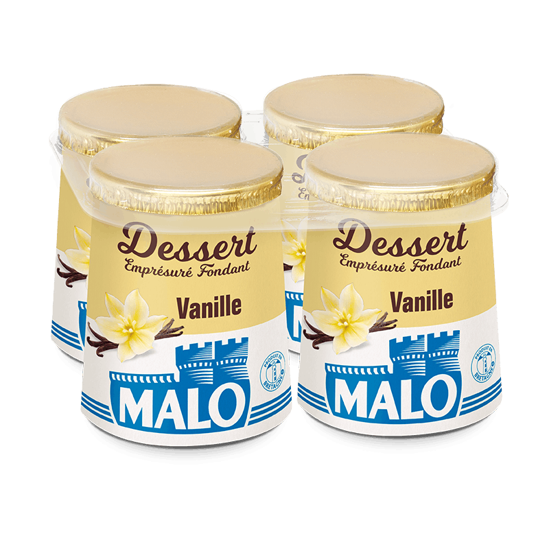 Malo Les Desserts fondant vanille dessert emprésuré