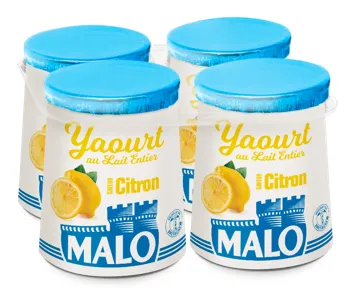 Malo Les Yaourts Yaourt saveur Citron aromatisé