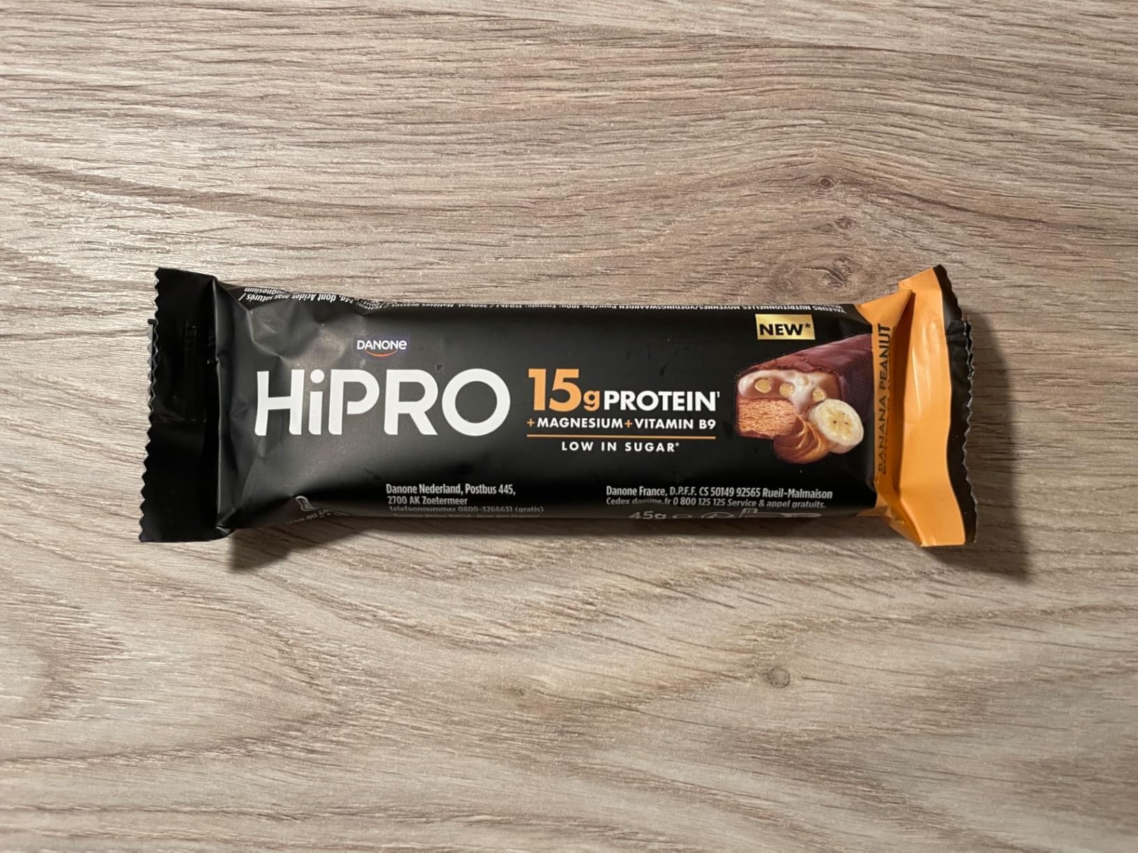 Hipro Barre protéinée banane beurre cacahuète 45g pack 12