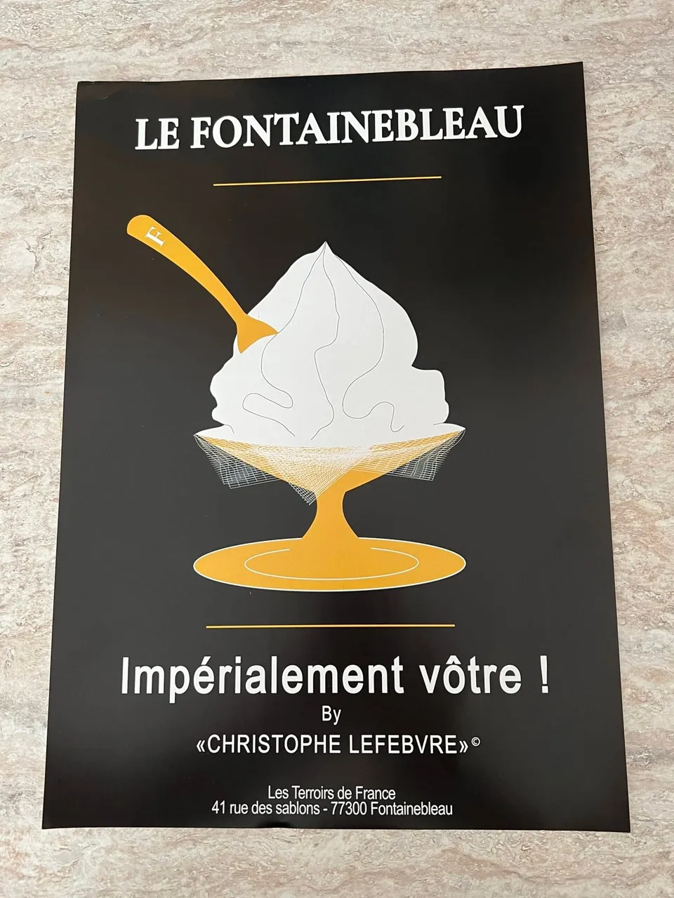 Les Terroirs de France Le Fontainebleau affiche déco cuisine