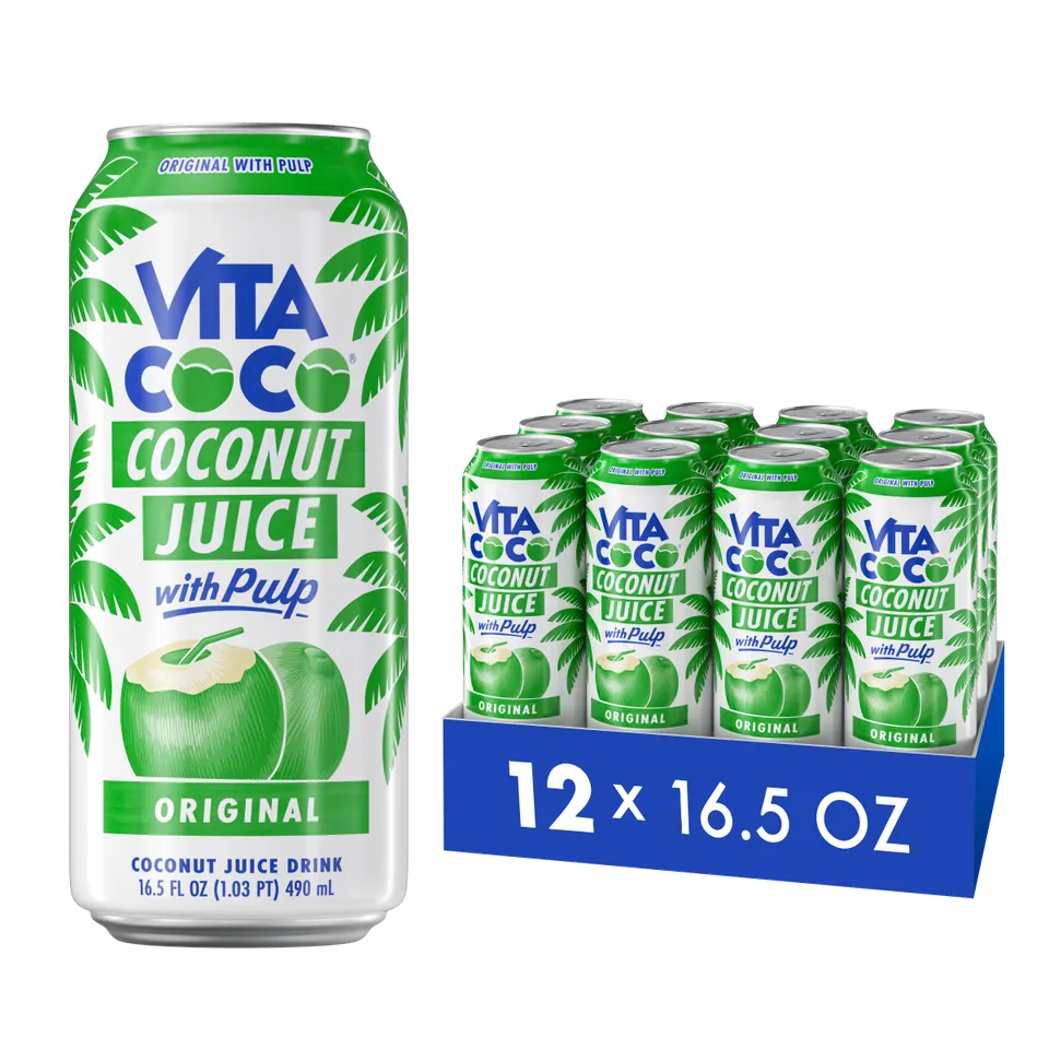 Vita Coco Coconut Juice jus de coco Original pulpe 16.5oz 12pk