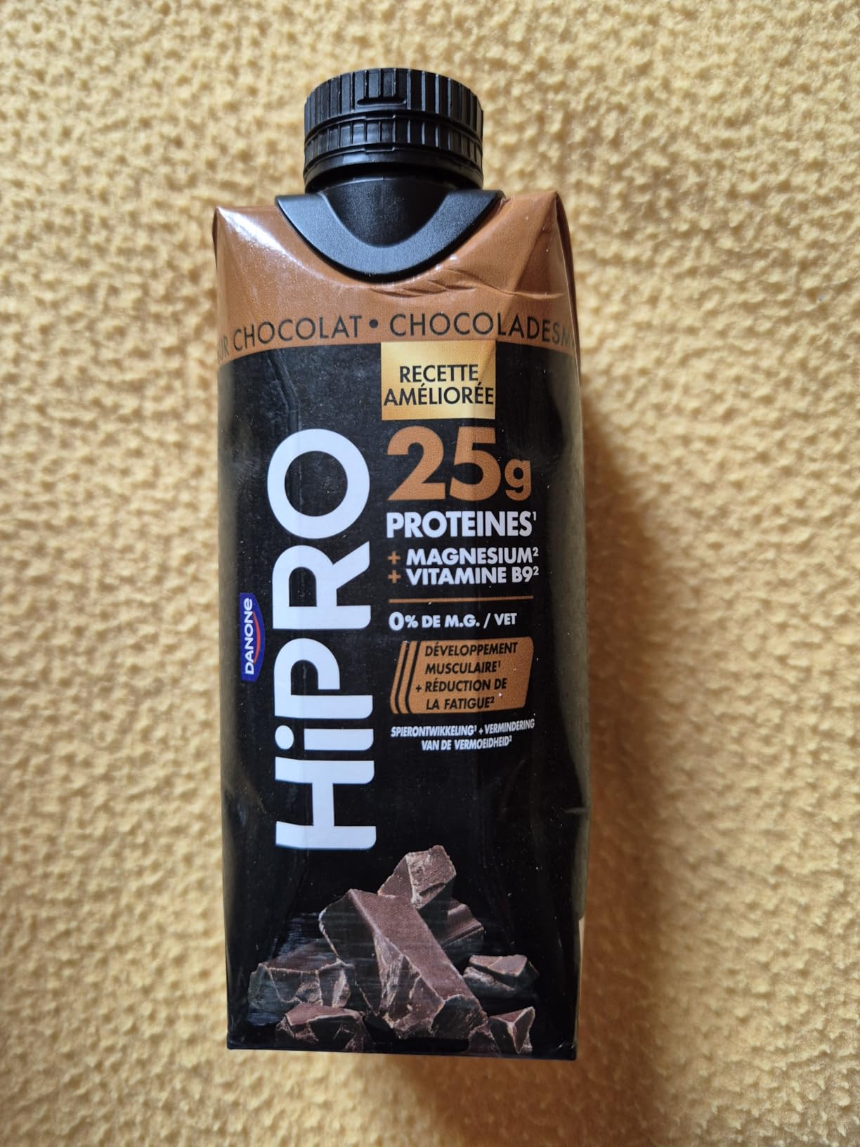 Hipro Boisson Protéinée Chocolat 8 x 330ml Sans Lactose