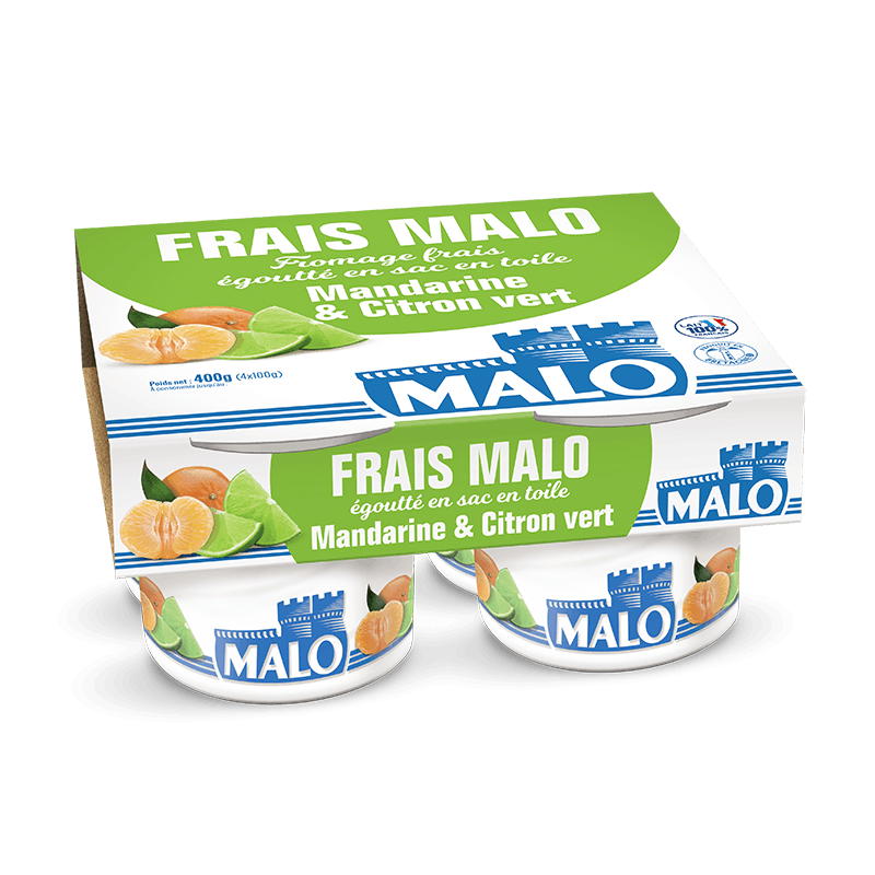 Malo Les Fromages frais mandarine citron vert
